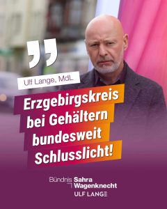 Erzgebirgskreis bei Gehältern bundesweit Schlusslicht