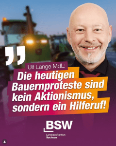 Die heutigen Bauernproteste sind kein Aktionismus, sondern ein Hilferuf!