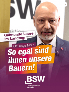 Zwei Jahre Bauernproteste – BSW fordert verbindliche Regeln für faire Preise und Schutz vor Bodenspekulation