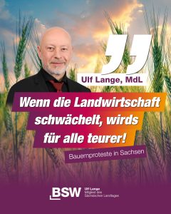 Gehen unsere Bauern pleite, zahlen wir alle die Rechnung