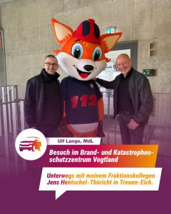 Besuch im Brand- und Katastrophenschutzzentrum Vogtland in Treuen-Eich