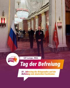 81. Jahrestag des Kriegsendes und der Befreiung vom deutschen Faschismus