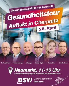 Gesundheitstour in Südwestsachsen – die  BSW-Fraktion Sachsen unterwegs