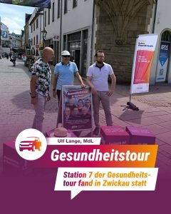 Station 7 der „Gesundheitstour“ der BSW-Fraktion im Sächsischen Landtag